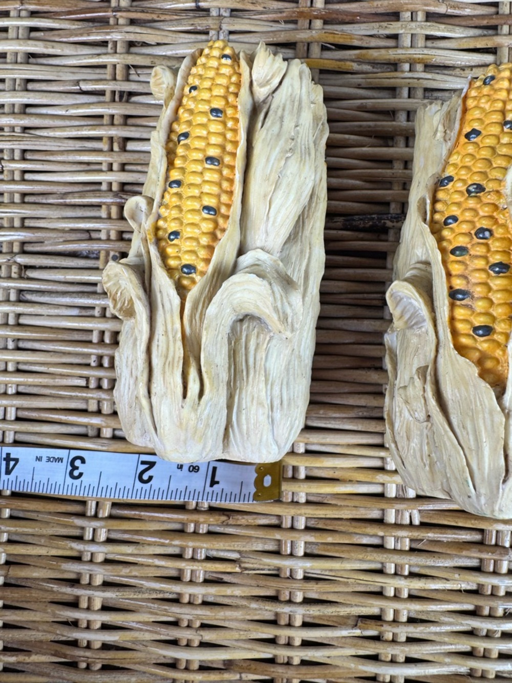 Vintage Corn Candlestick Holders Set Thanksgiving Fall Farmhouse Decor - Picture 8 of 8